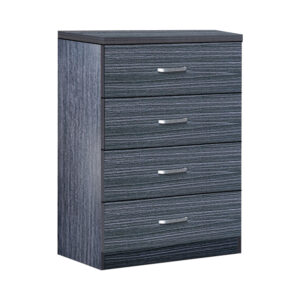 Συρταριέρα Killian pakoworld με 4 συρτάρια wenge 80x40x80εκ