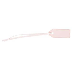 Beauty Home 10 Ετικέτες Χάρτινες με κορδέλα – Ροζ 5 x 2 cm