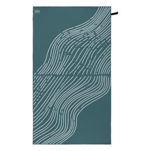 Beauty Home Πετσέτα θαλάσσης διπλής όψης Microfiber 200gsm Art 2295 90x160 Πετρόλ