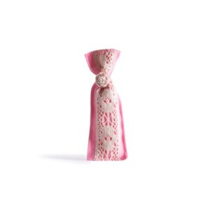 Beauty Home ΠΟΥΓΚΙ ΜΕ ΔΑΝΤΕΛΑ 6 x 19 cm ΡΟΖ
