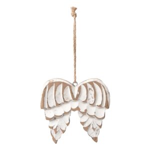 Beauty Home Ξύλινο Φτερά Αγγέλου Αντικέ 13 cm