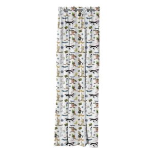 Beauty Home Κουρτίνα με 8 μεταλλικούς κρίκουςArt 6188 Looney Tunes 180x250 Εμπριμέ