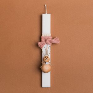 Beauty Home ΛΑΜΠΑΔΑ 33cm ΣΑΠΙΟ ΜΗΛΟ ΚΟΡΔΟΝΙ ΞΥΛΙΝΟΣ ΛΑΓΟΣ ΜΠΑΛΑ ΣΕ ΣΥΣΚΕΥΑΣΙΑ ΔΩΡΟΥ