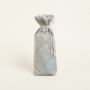 Beauty Home ΜΠΟΥΚΑΛΟΘΗΚΗ ΜΕ ΚΟΡΔΟΝΙ 33 x 15 cm ΔΙΑΓΩΝΙΕΣ ΓΡΑΜΜΕΣ ΜΠΕΖ