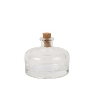 Beauty Home Μικρό μπουκάλι με φελλό Lucas Ø6x5cm – 40ml