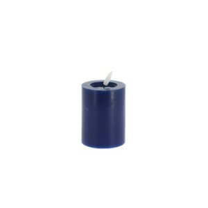 Beauty Home Κυλινδρικό κερί LED μπλε Ø7x10cm