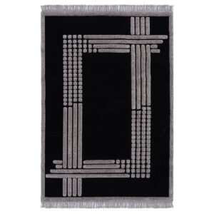 Beauty Home Χαλί Noir Art 9437 133x190 Black Μαύρο