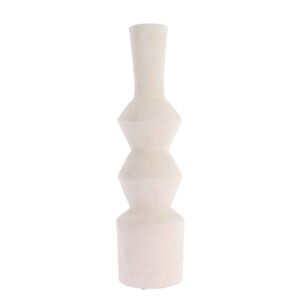 Beauty Home Βάζο Κεραμικό Sienna – Λευκό Ø15x60cm