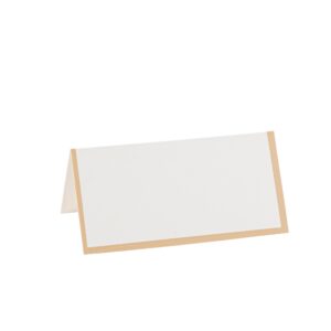 Beauty Home 10 χάρτινες ετικέτες θέσης – Κρεμ 8 x 4 cm