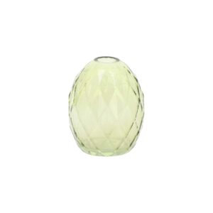 Beauty Home Βάζο γυάλινο Milo – Λαδί Ø8,5×10,5cm – 330ml