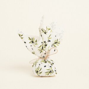 Beauty Home ΜΑΝΤΗΛΙ 27 x 27 cm ΜΙΚΡΕΣ ΕΛΙΕΣ ΛΕΥΚΟ ΦΟΝΤΟ 140 CM