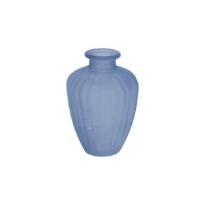 Beauty Home Βάζο γυάλινο Jeanne – Μπλε Ø7,5×10,5cm – 180ml