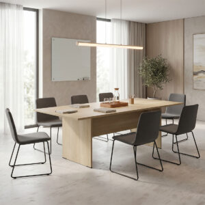 Τραπέζι συνεδριάσεων Amazon pakoworld σε oak απόχρωση 200x100x75εκ