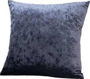 Beauty Home Μαξιλαροθήκη 45 x 45 cm Βελούδο Ανθράκι Frozen