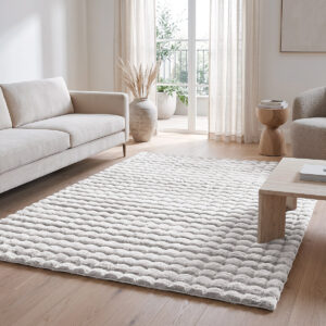 Beauty Home Χαλί Bubble Art 9661 Λευκό