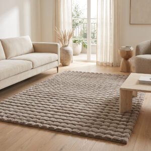 Beauty Home Χαλί Bubble Art 9663 Μόκα