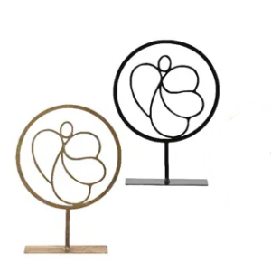 Beauty Home ΜΕΤΑΛΛΙΚΟ ΣΤΟΙΧΕΙΟ ΑΓΓΕΛΑΚΙ ΜΕ ΒΑΣΗ 38 cm