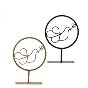 Beauty Home ΜΕΤΑΛΛΙΚΟ ΣΤΟΙΧΕΙΟ ΠΕΡΙΣΤΕΡΙ ΜΕ ΒΑΣΗ 38 cm